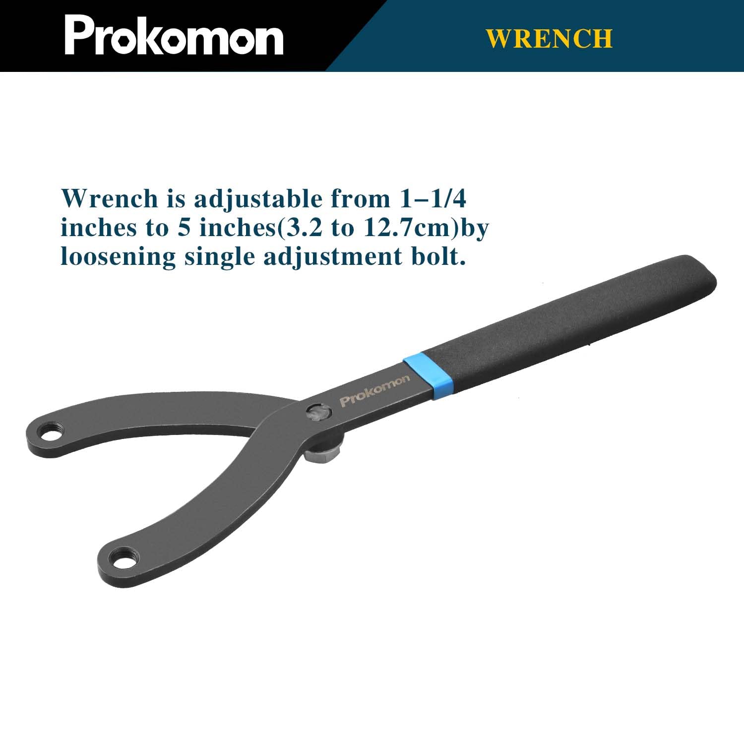 Prokomon durable steel construction ensures long-lasting strength for tough jobs.