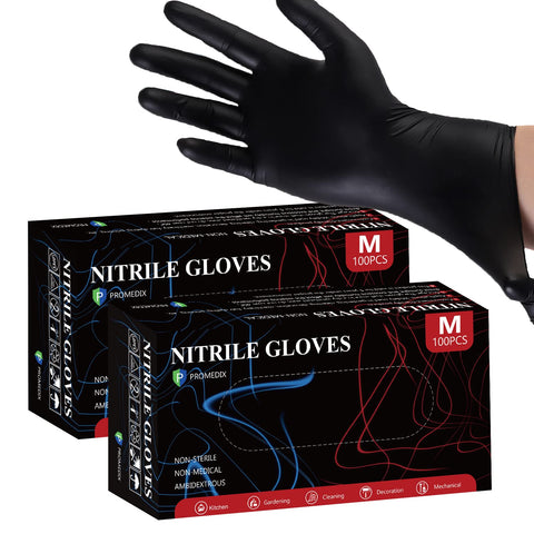 PROMEDIX P nitrile gloves 4mil, 100-count, comfortable and durable for daily use.