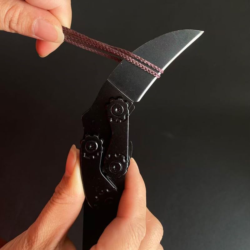 Promithi folding morphing knife glass breaker tail adds emergency window-ready capability.