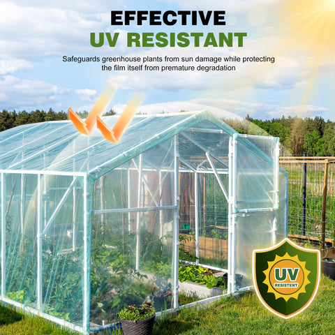 PROMORE all-weather protection plastic withstands wind, rain, hail, and snow
