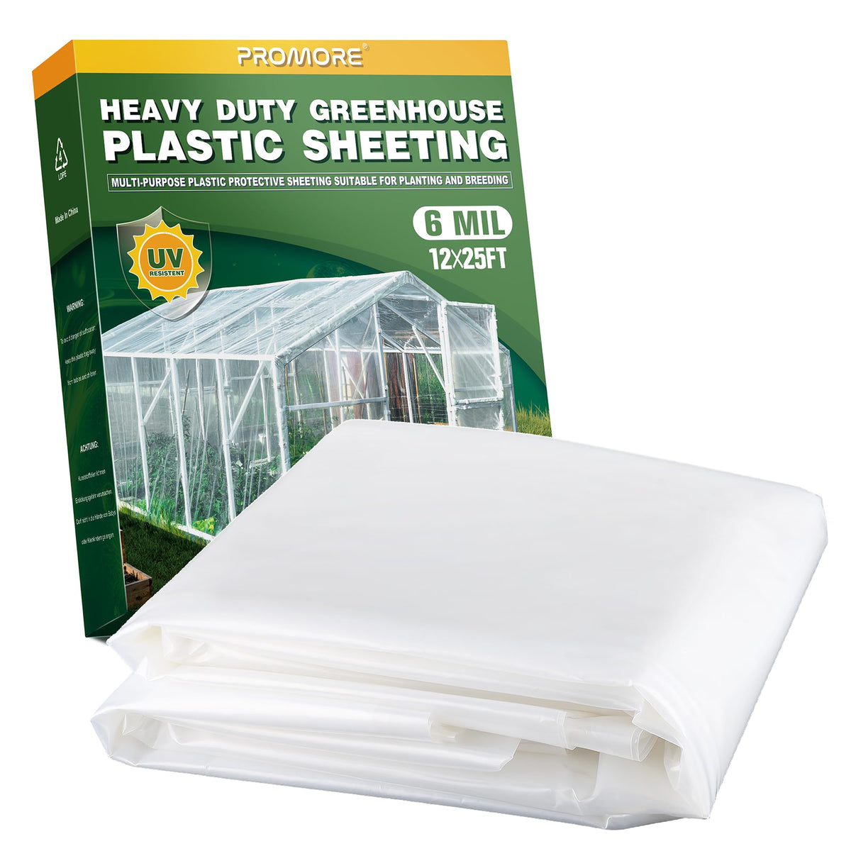 PROMORE greenhouse film 6 mil clear with tear resistance for durable protection