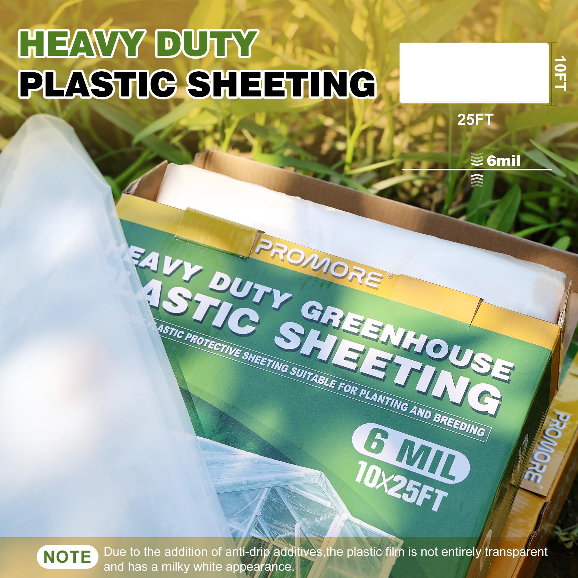PROMORE light diffusion film transmits over 90% light for even plant growth