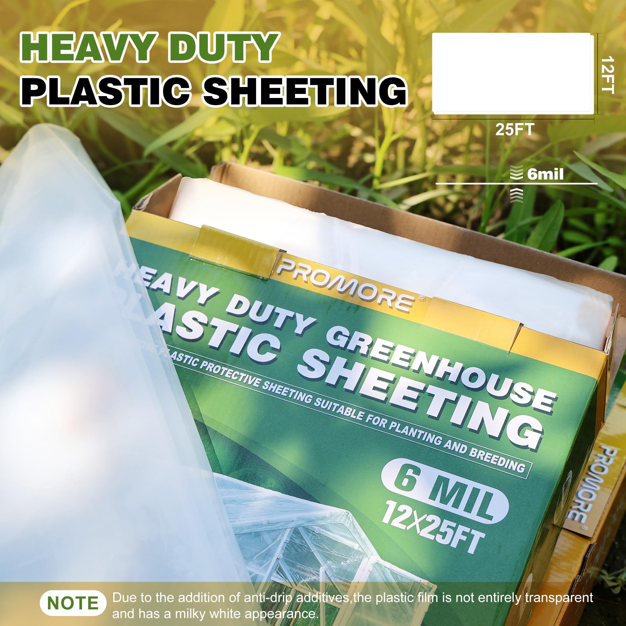 PROMORE tear-proof plastic sheeting ideal for robust protection