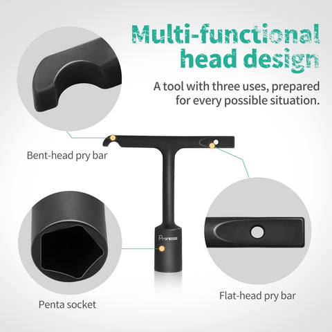 Pronese Penta Wrench CrMo steel body resists corrosion in harsh environments.