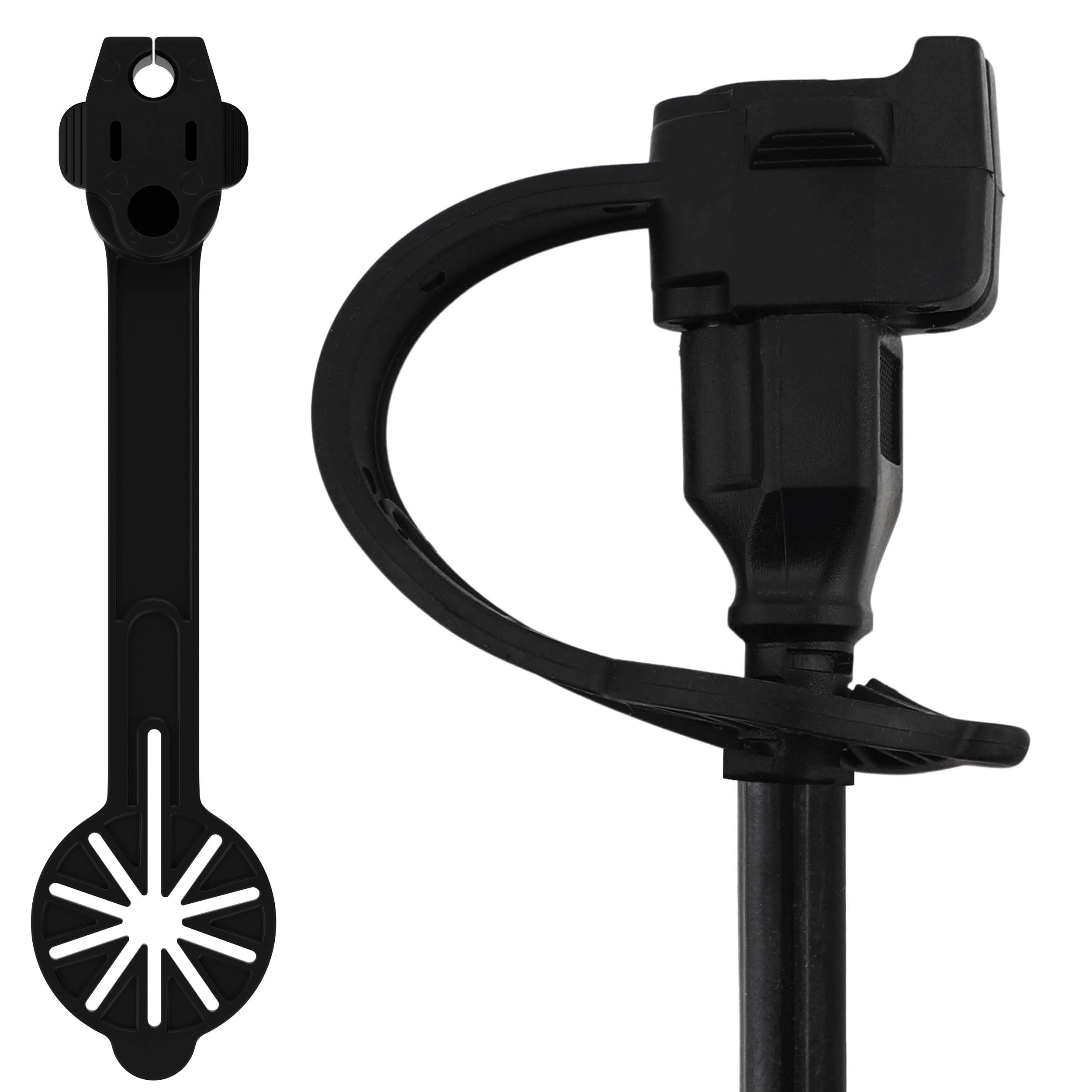 Prong Shield weatherproof plug cover shields 120V plugs from rain and dust.