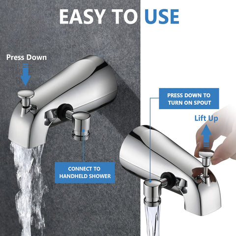 PROOX 60-inch hose enables flexible reach during baths and rinsing.