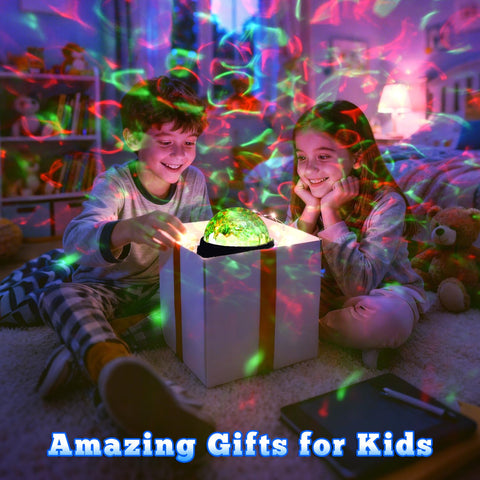 Proran Galaxy Projector ambient glow creates cozy room atmosphere.