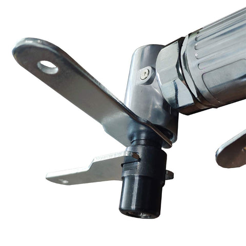 PROSHI compact pneumatic angle grinder ideal for portable on-site finishing.