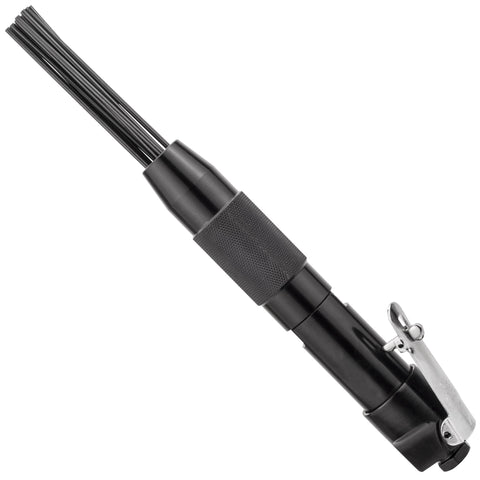 PROSHI compact needle scaler facilitates precise cleaning on weld slag.