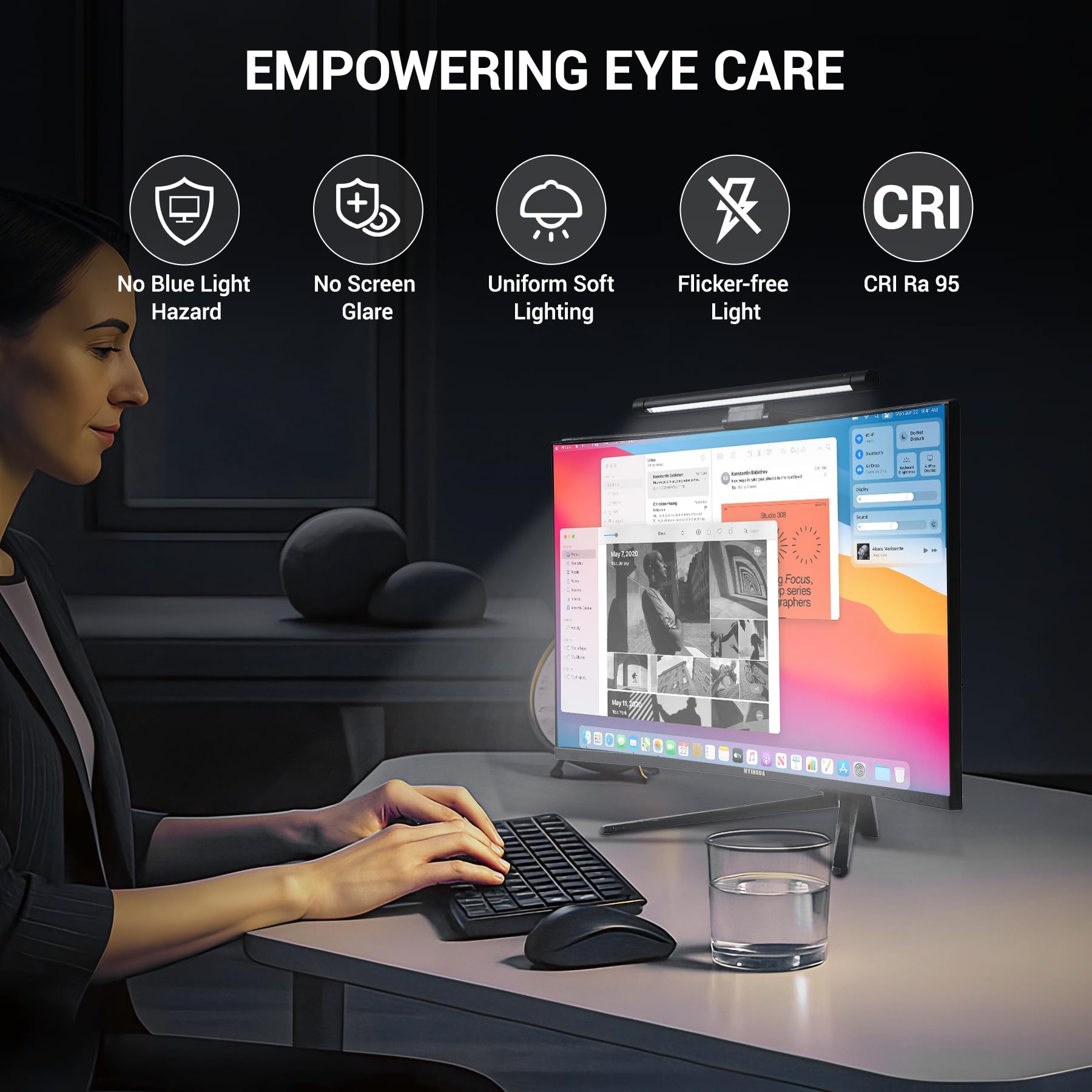 PROSmart USB-powered desk lamp for monitors keeps workspace tidy