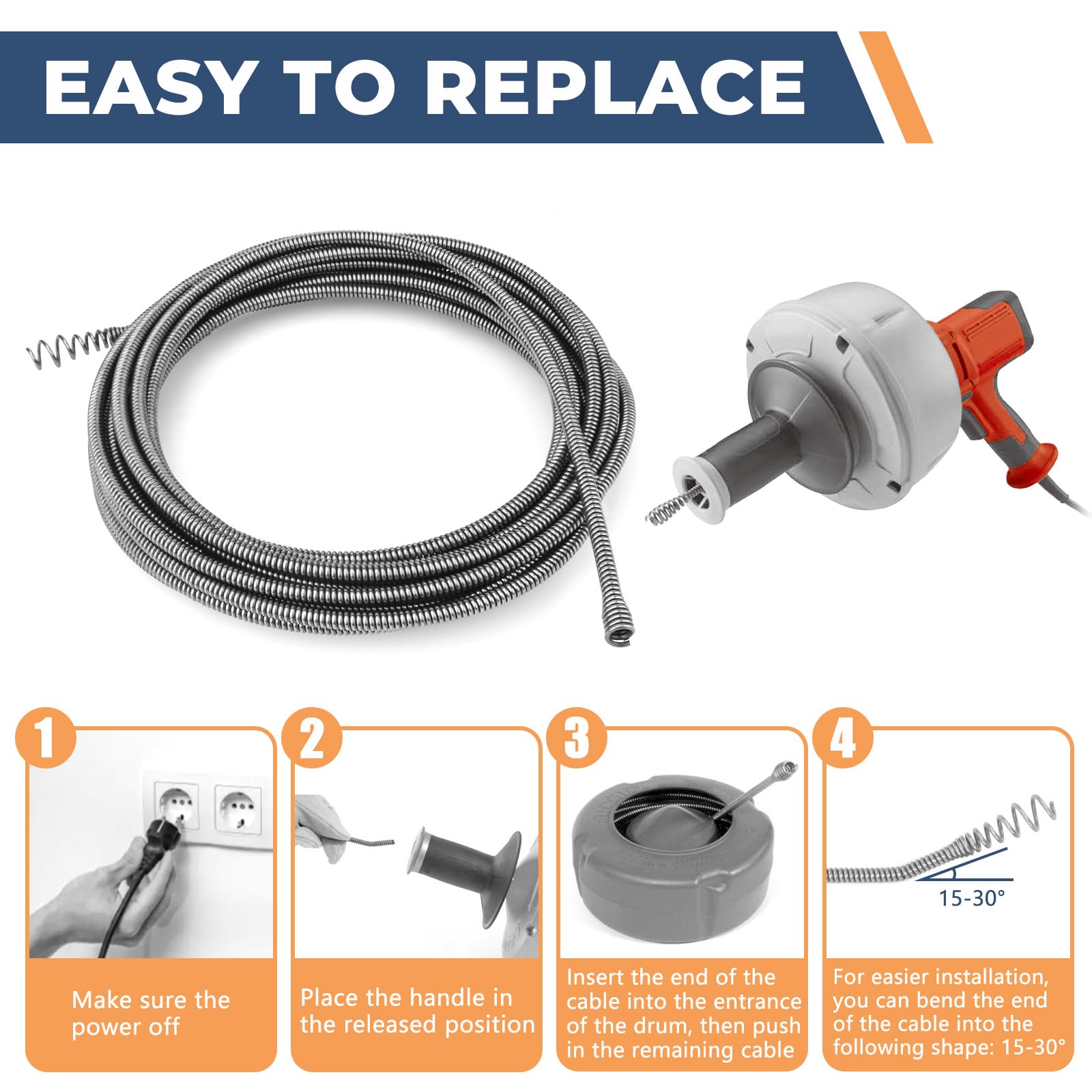 PROSOCOOL drain-cleaner in use demonstrates effective clog clearing