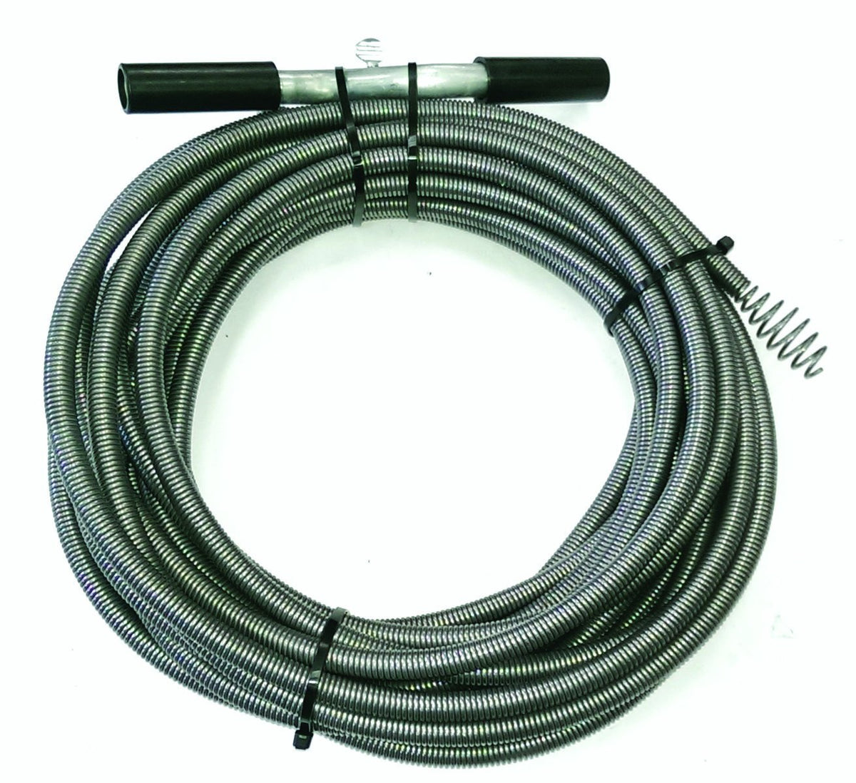 ProSource auger drain 3/8in x 50ft black clears clogs in residential pipes.