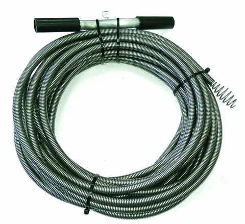 ProSource auger drain 3/8in x 50ft black clears clogs in residential pipes.