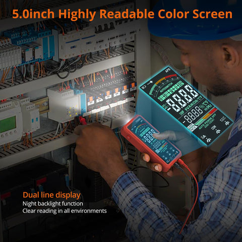 Proster CAT III 600V safety-rated multimeter with dual fuse protection