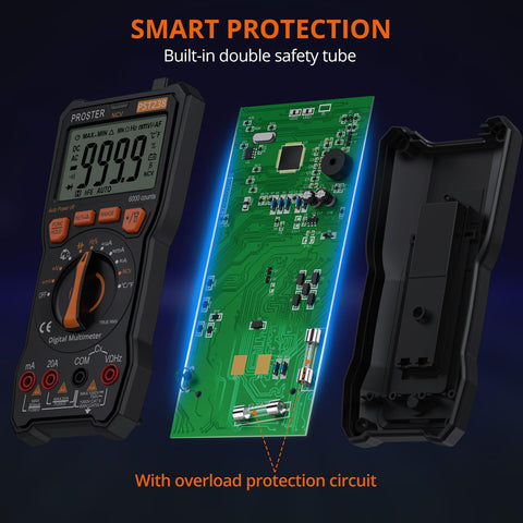 Proster DMM accessories with alligator clips for convenient measurements.