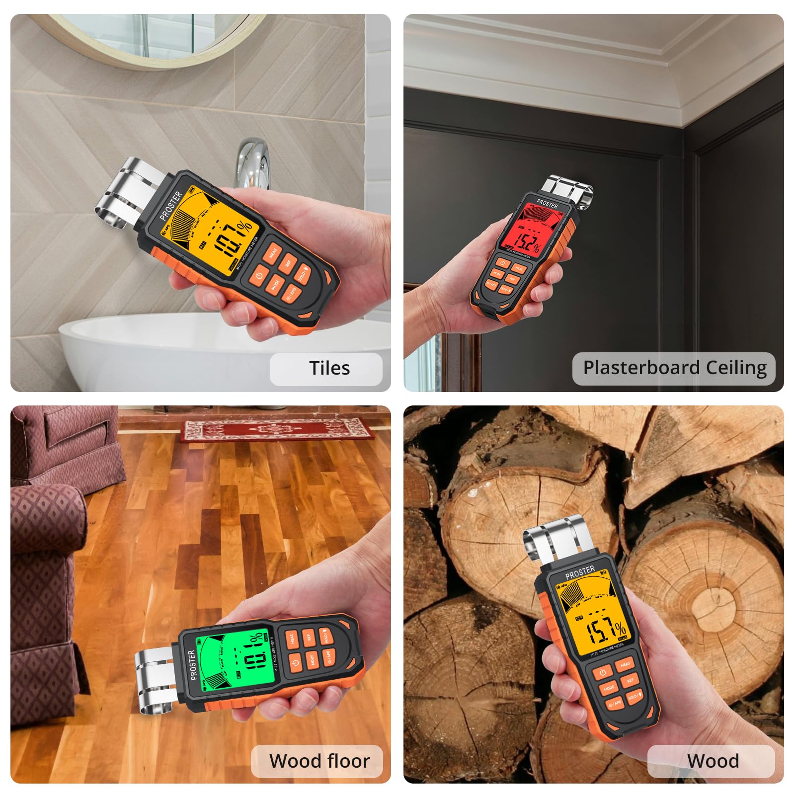 Proster pinless 40mm detection for non-invasive readings
