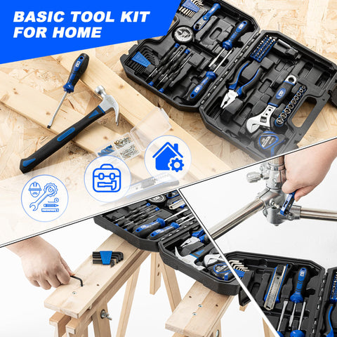 Prostormer pliers and adjustable wrench for tightening and gripping tasks.
