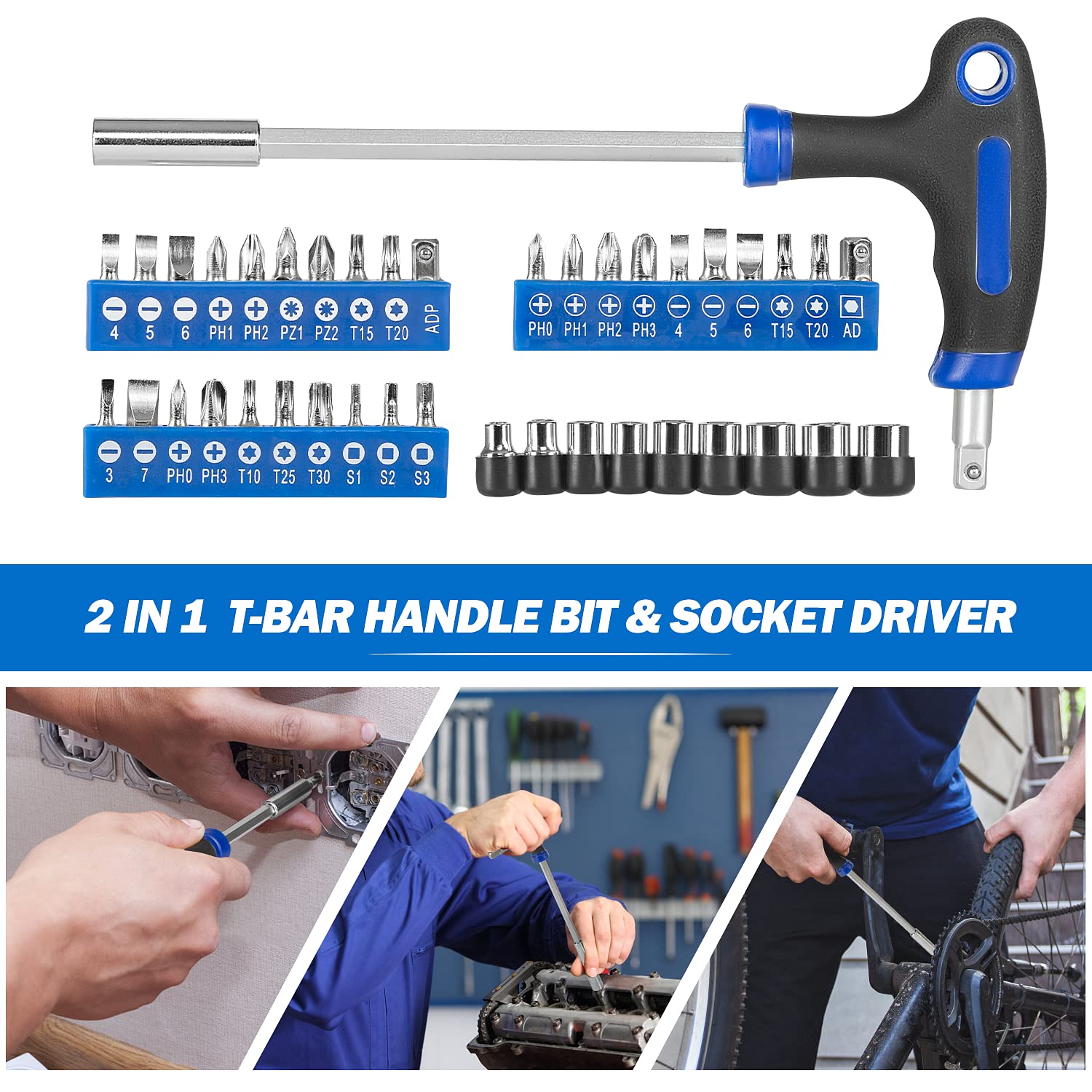 Prostormer toolkit with labeled compartments, easy access to the right tool.