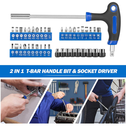 Prostormer toolkit with labeled compartments, easy access to the right tool.