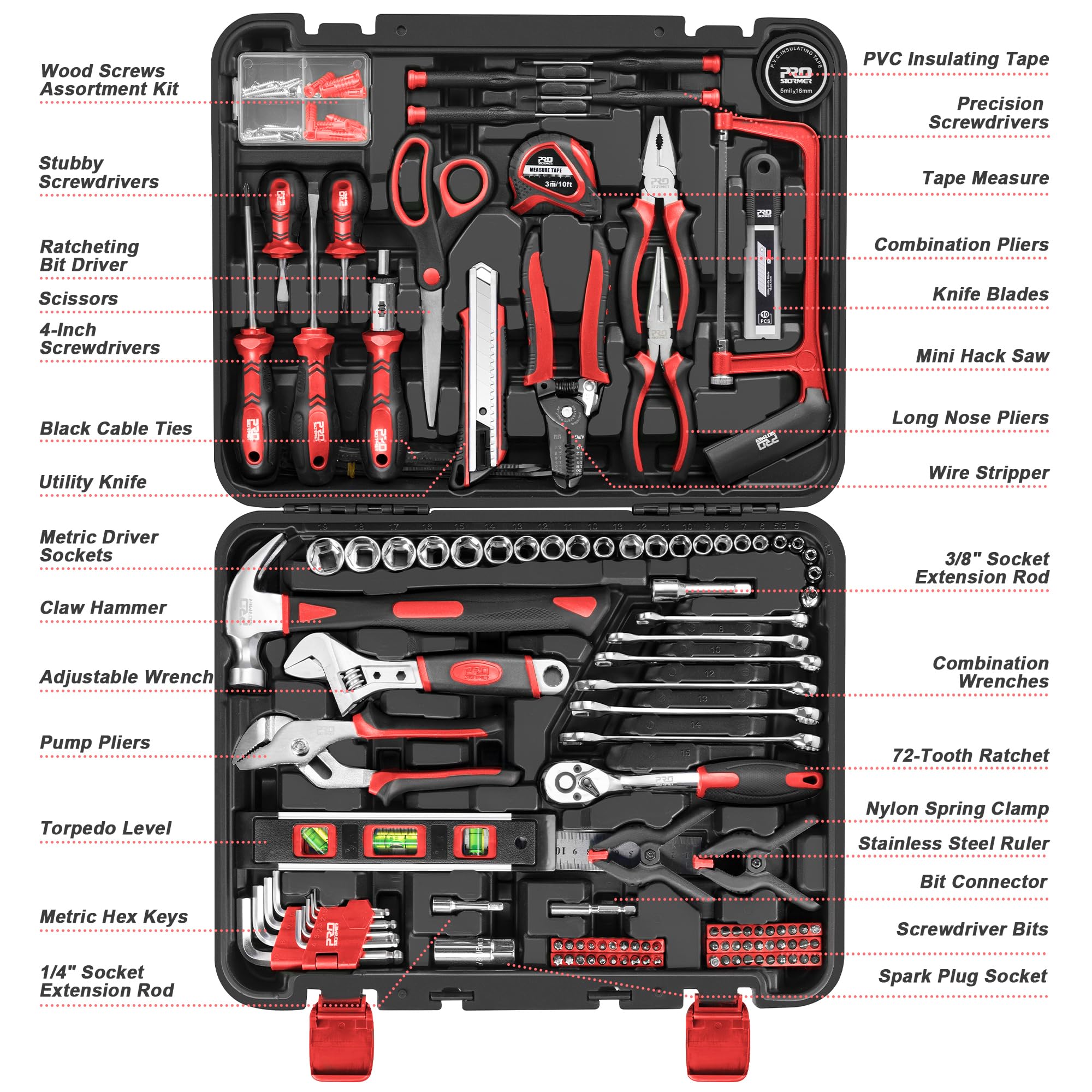 Prostormer 72-tooth ratchet enables smooth direction changes.