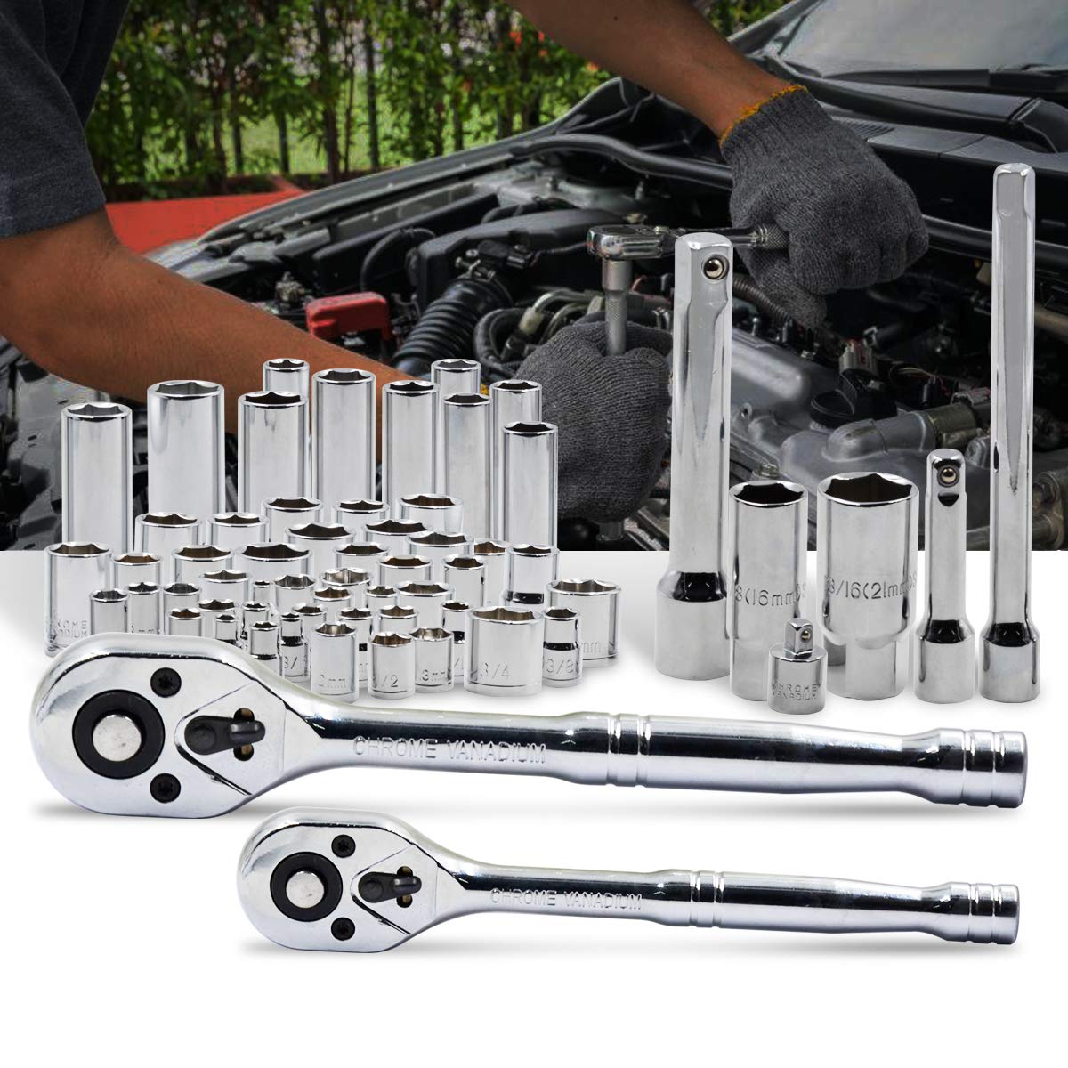 Prostormer adjustable wrench and pump pliers handle tough fittings with ease.