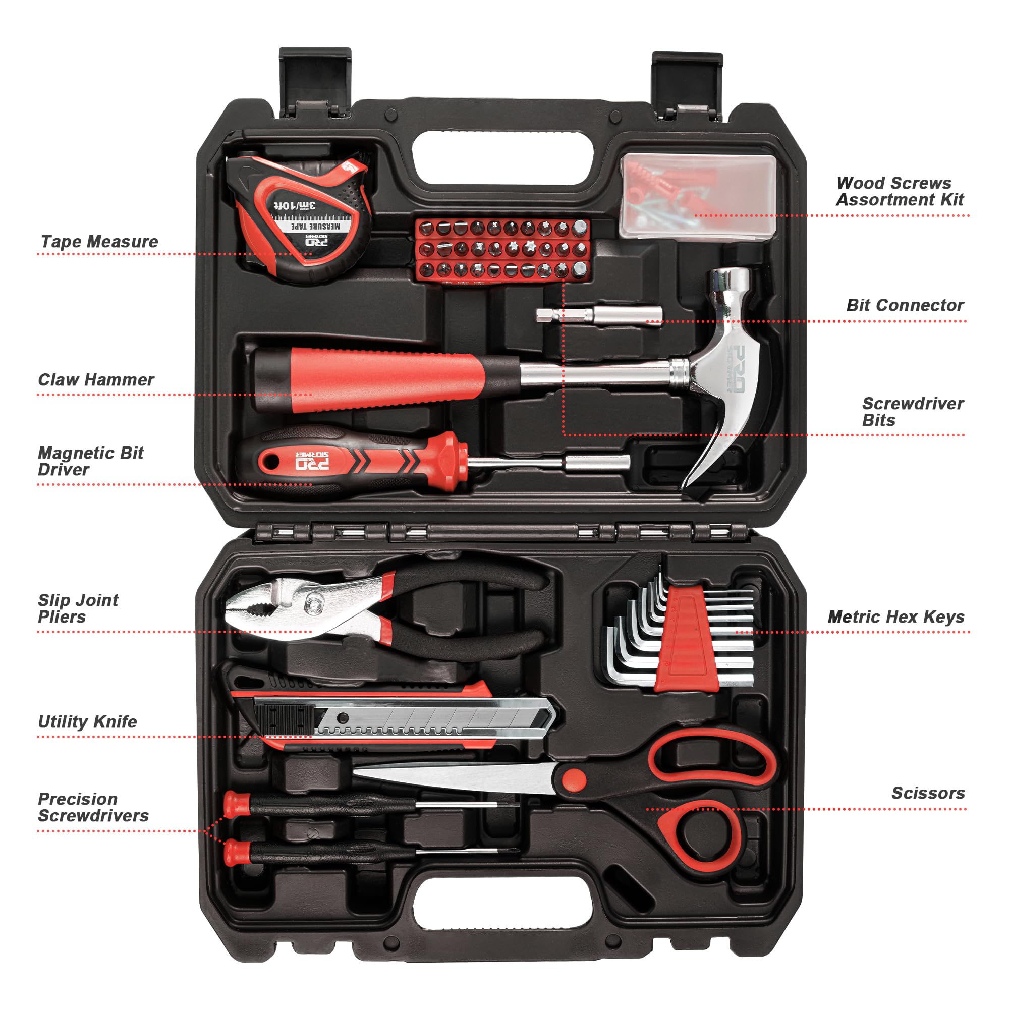 Prostormer claw hammer with durable steel and comfortable grip