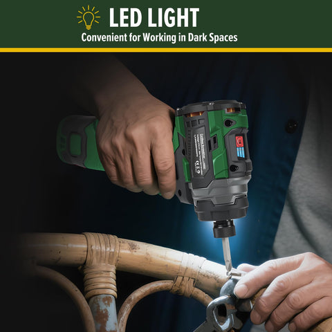 Prostormer LED light ring brightens screw heads in dim spaces.