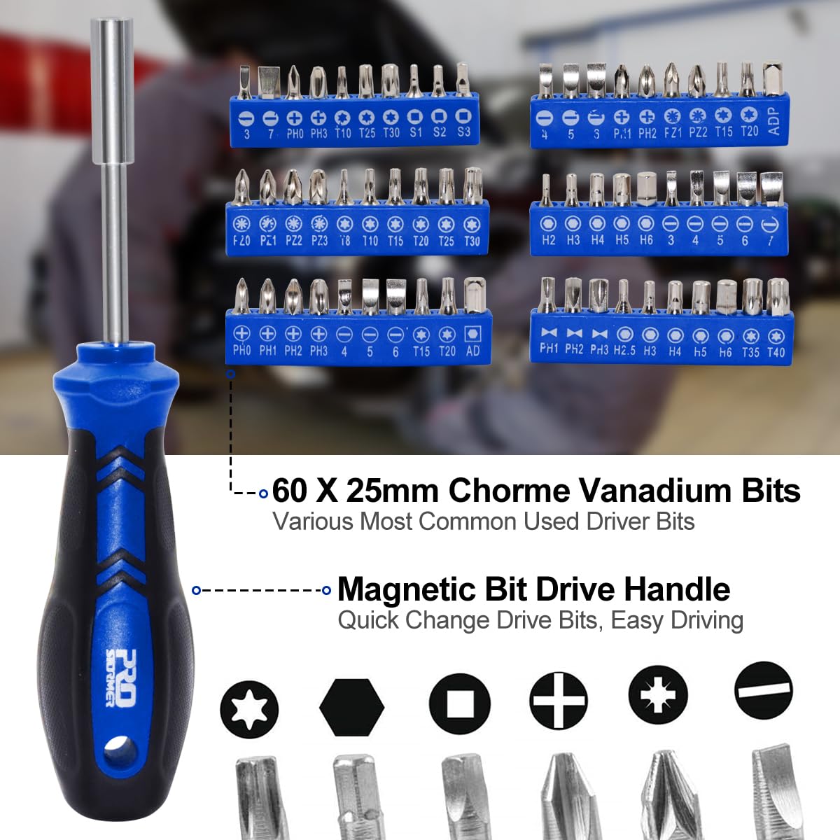 Prostormer ratchets in twelve-inch and three-eighth-inch sizes speed up projects.