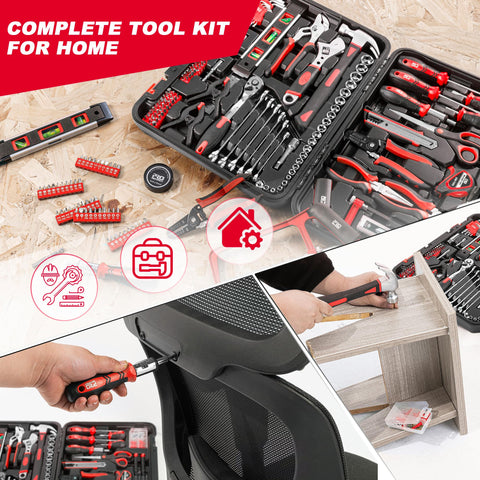Prostormer soft-grip screwdrivers provide comfortable control.