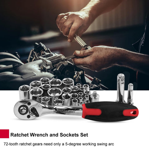 Prostormer toolbox with internal molded compartments keeps tools organized.