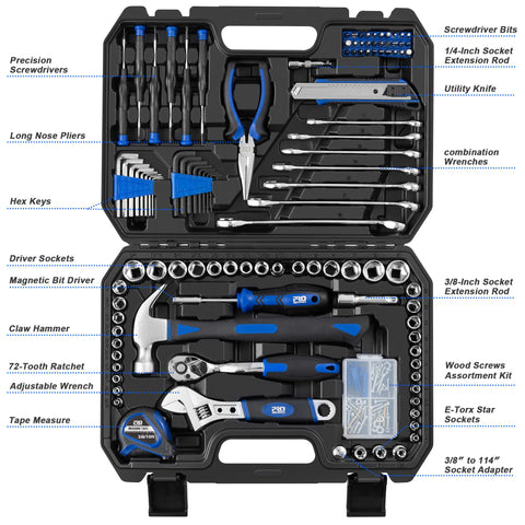 Prostormer toolbox storage case opens to reveal organized tool compartments