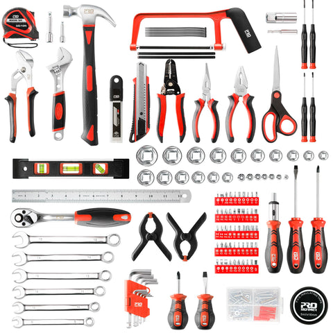 Prostormer complete tool set organized in toolbox for quick access.