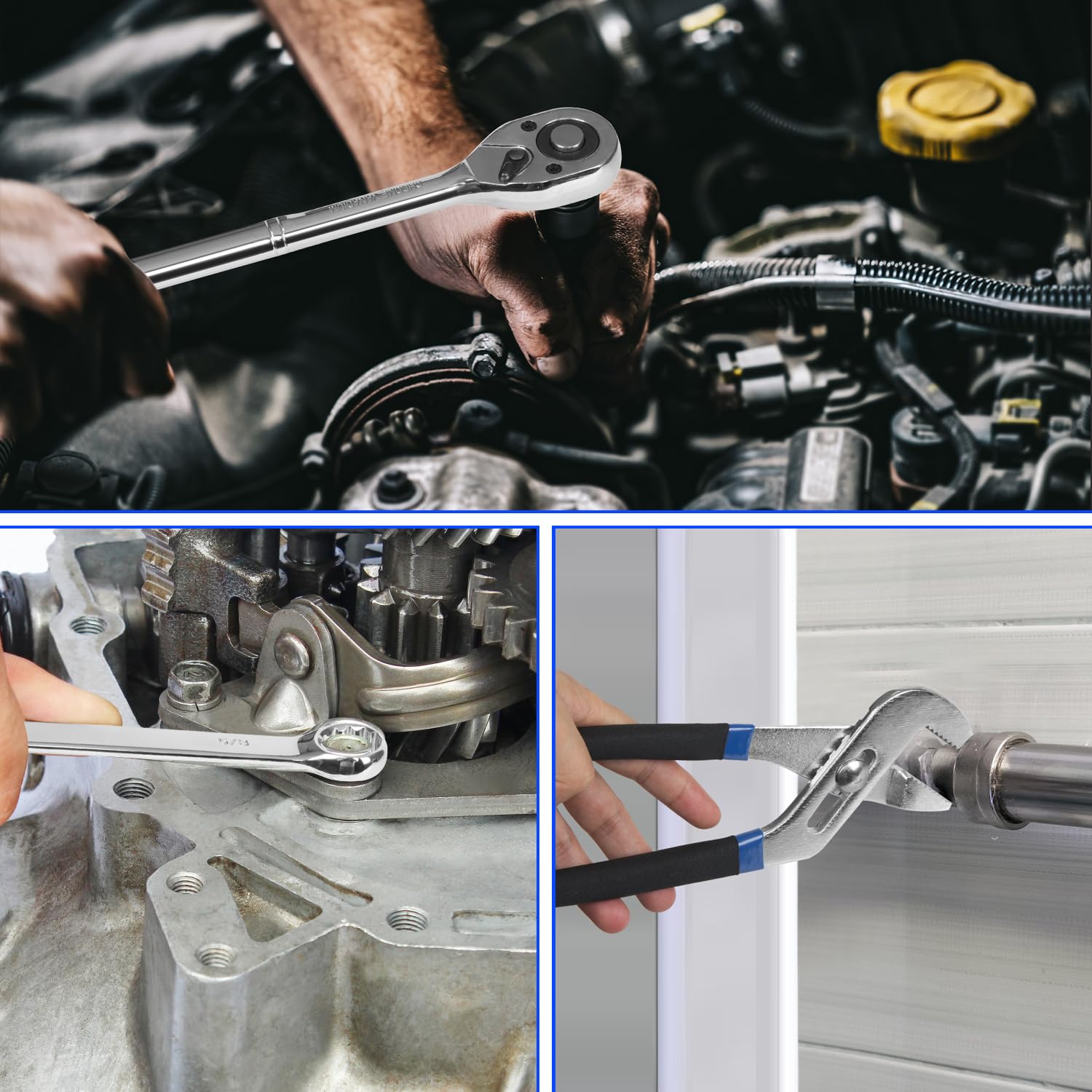Prostormer toolkit on a neat workbench supports efficient home repairs.