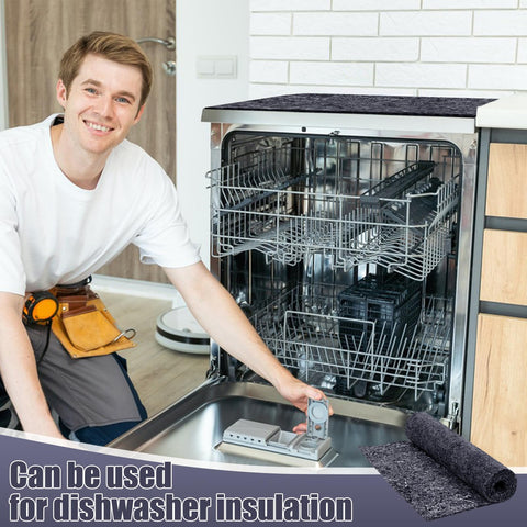 ProSuites blanket on a dishwasher area lowers noise around appliances