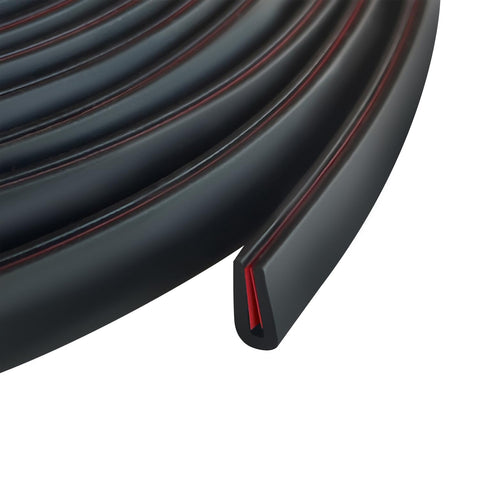 Protalwell edge trim on 1/16-inch U-channel protects sheet metal edges