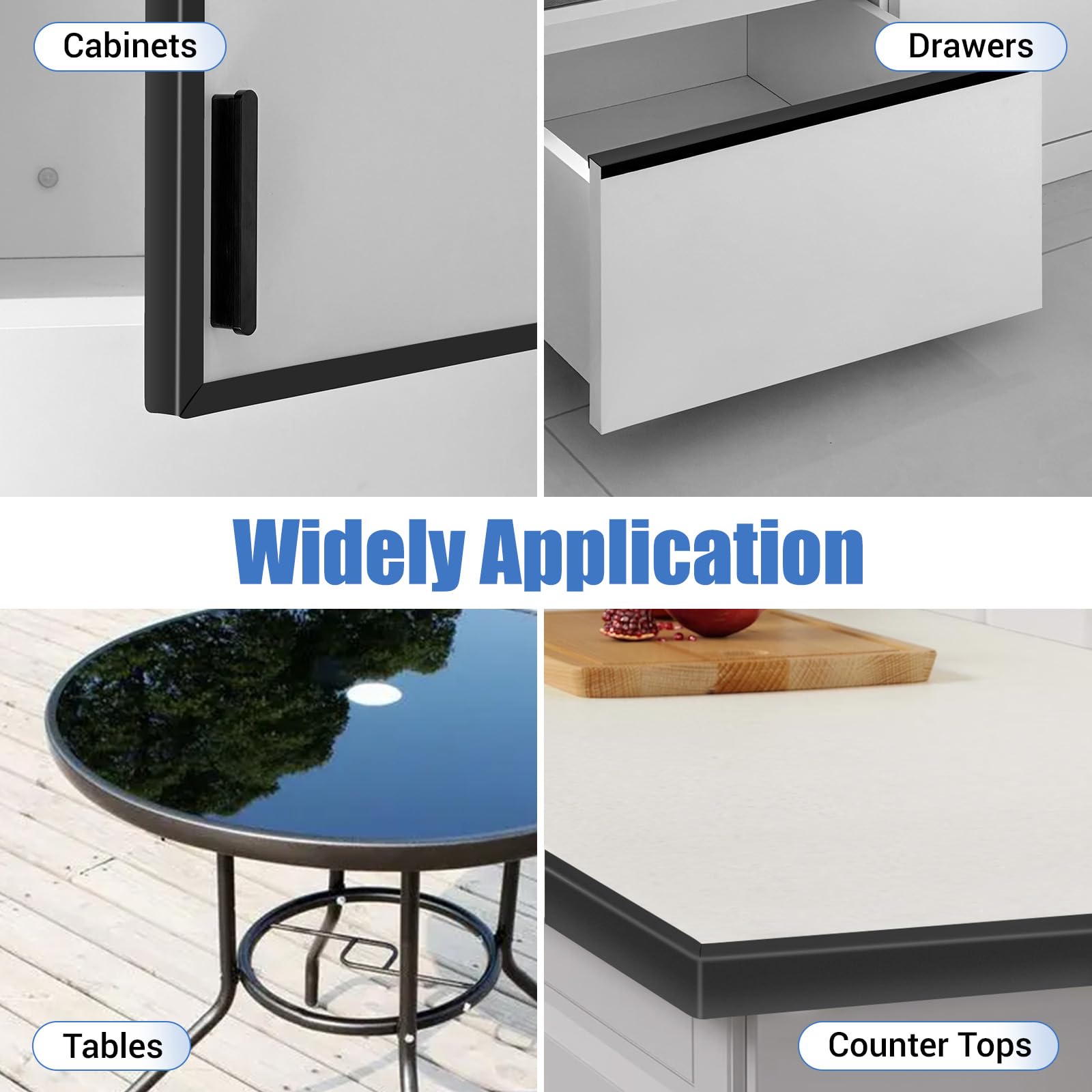 Protalwell 10ft black edge trim offers long-lasting edge protection.