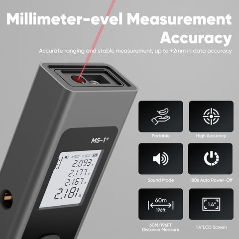 ProTap with backlit LCD display for easy readings during indoor work.