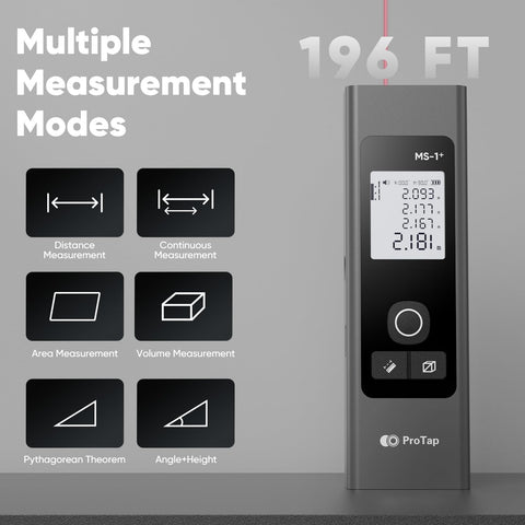 ProTap's three laser heads enable vertical, horizontal, and cross-line alignment.