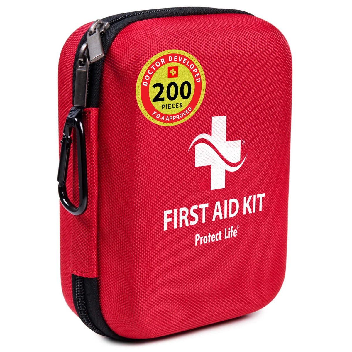 Protect Life Survival Kit 200pc open-case for outdoor emergencies.