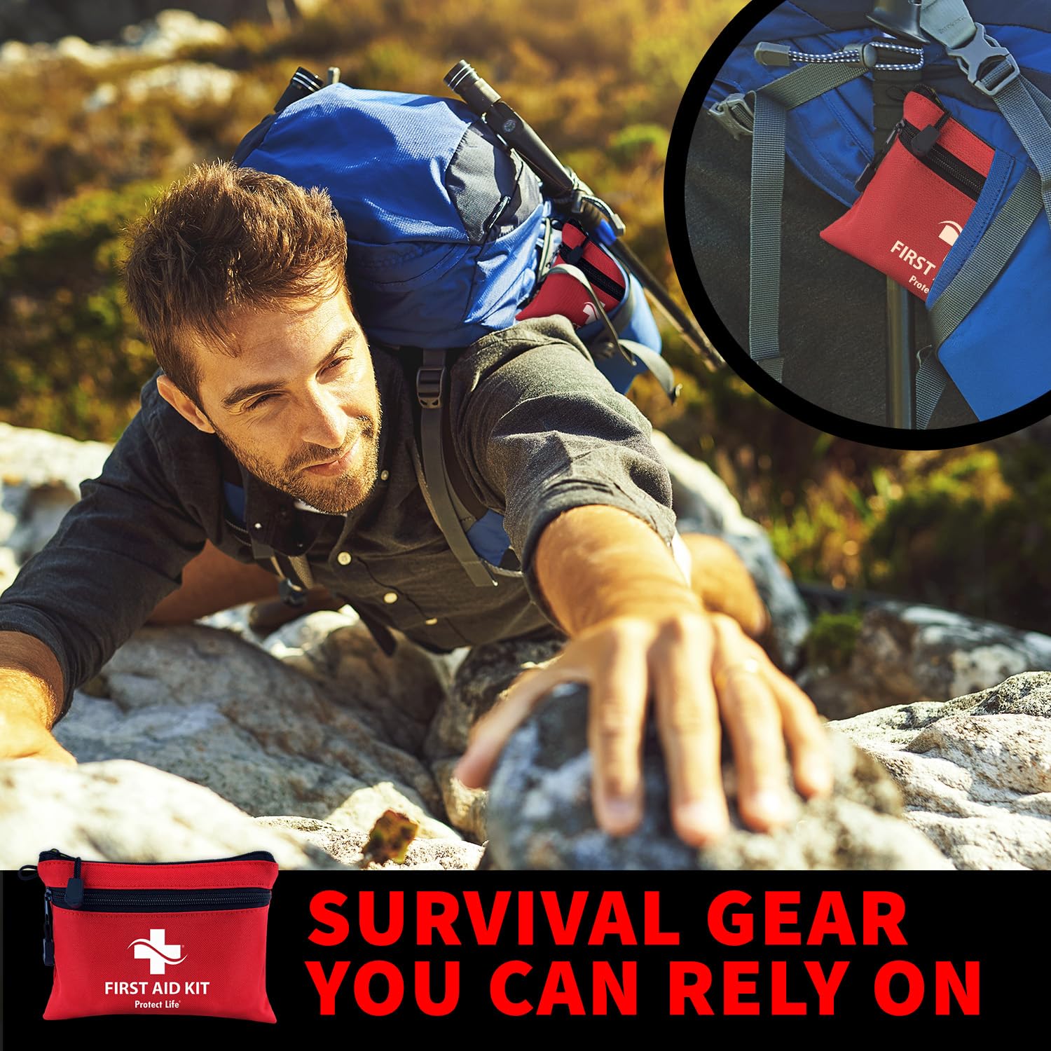 Protect Life durable case withstands rugged outdoor use.