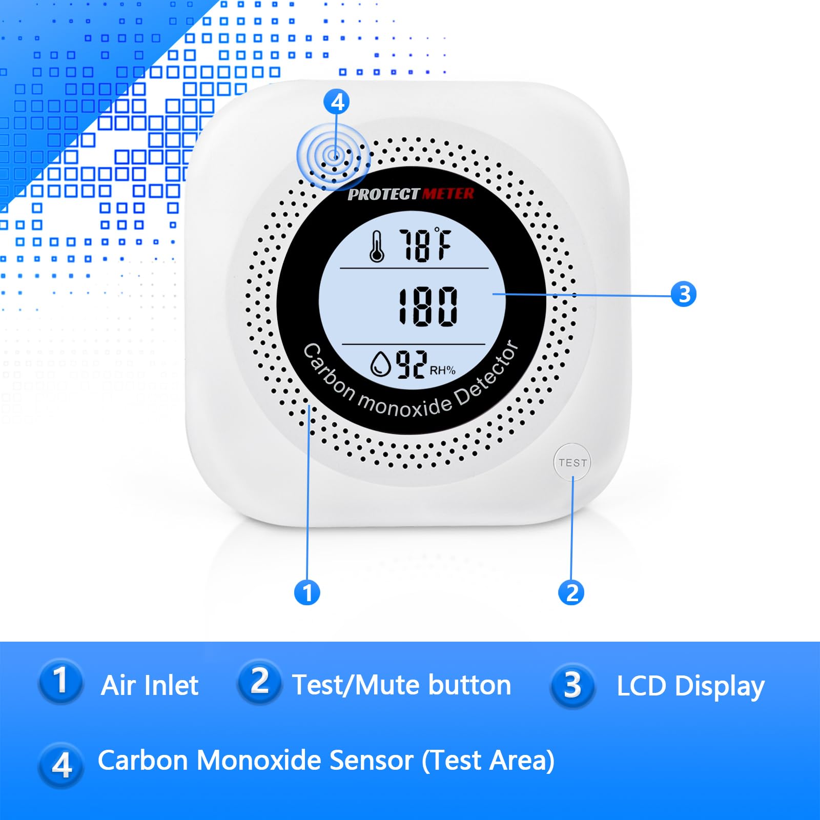 PROTECTMETER No-Battery-Required Plug-In operation.