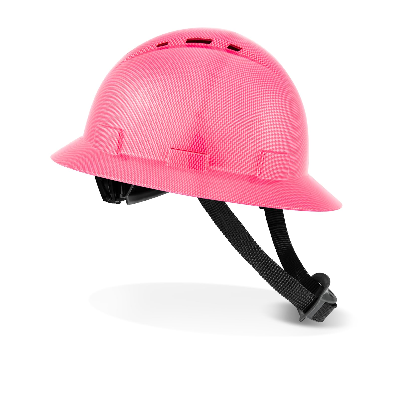 ProtectX pink hard hat for women and men, versatile safety gear.