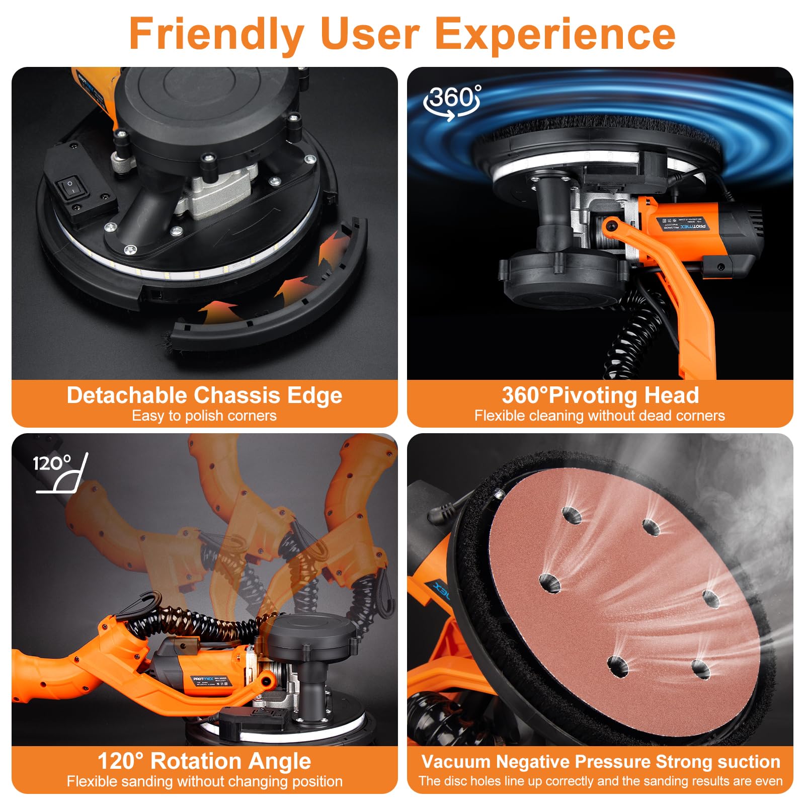 Protmex 120-degree extension rod for accessing tight angles.