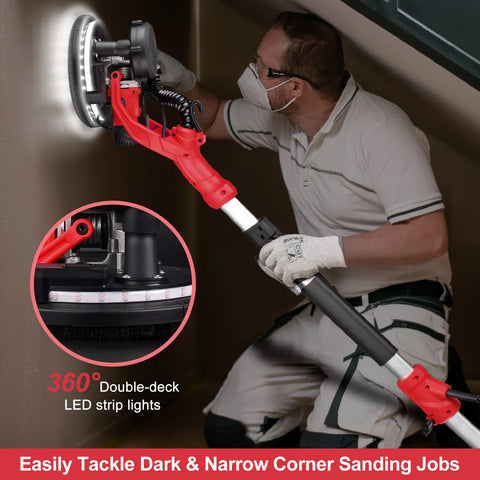 Sander head from Protmex rotating 360 degrees for versatility