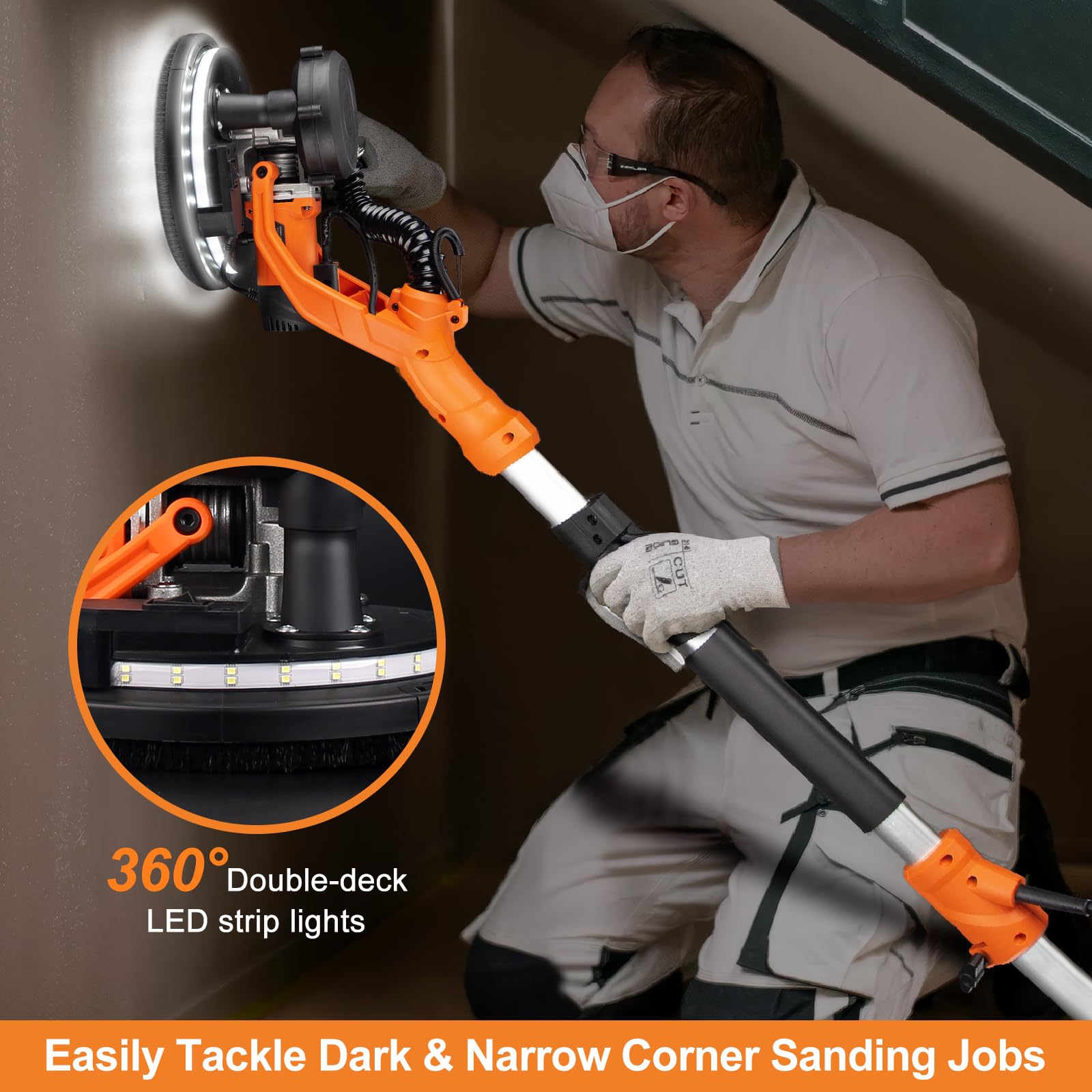 Protmex six-hole sanding discs optimize dust control and finish.