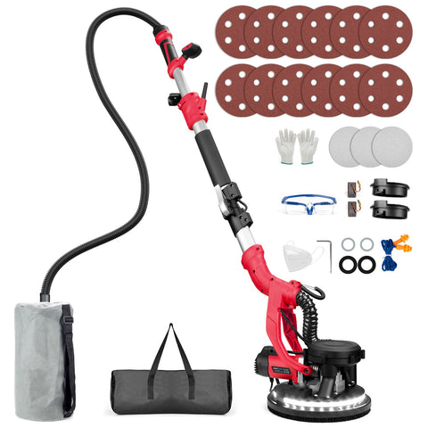 Protmex drywall sander in use on a wall for smooth finishing