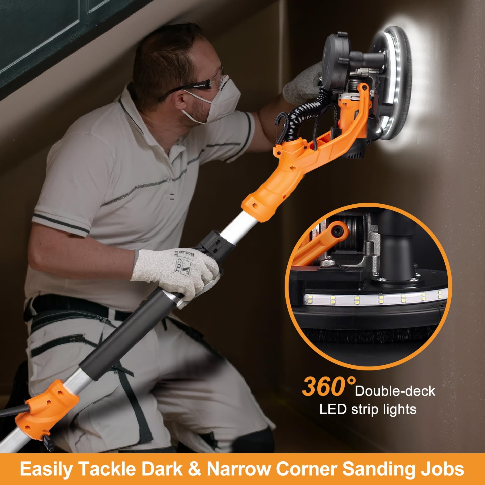 Protmex six-speed control adapts to different surfaces.