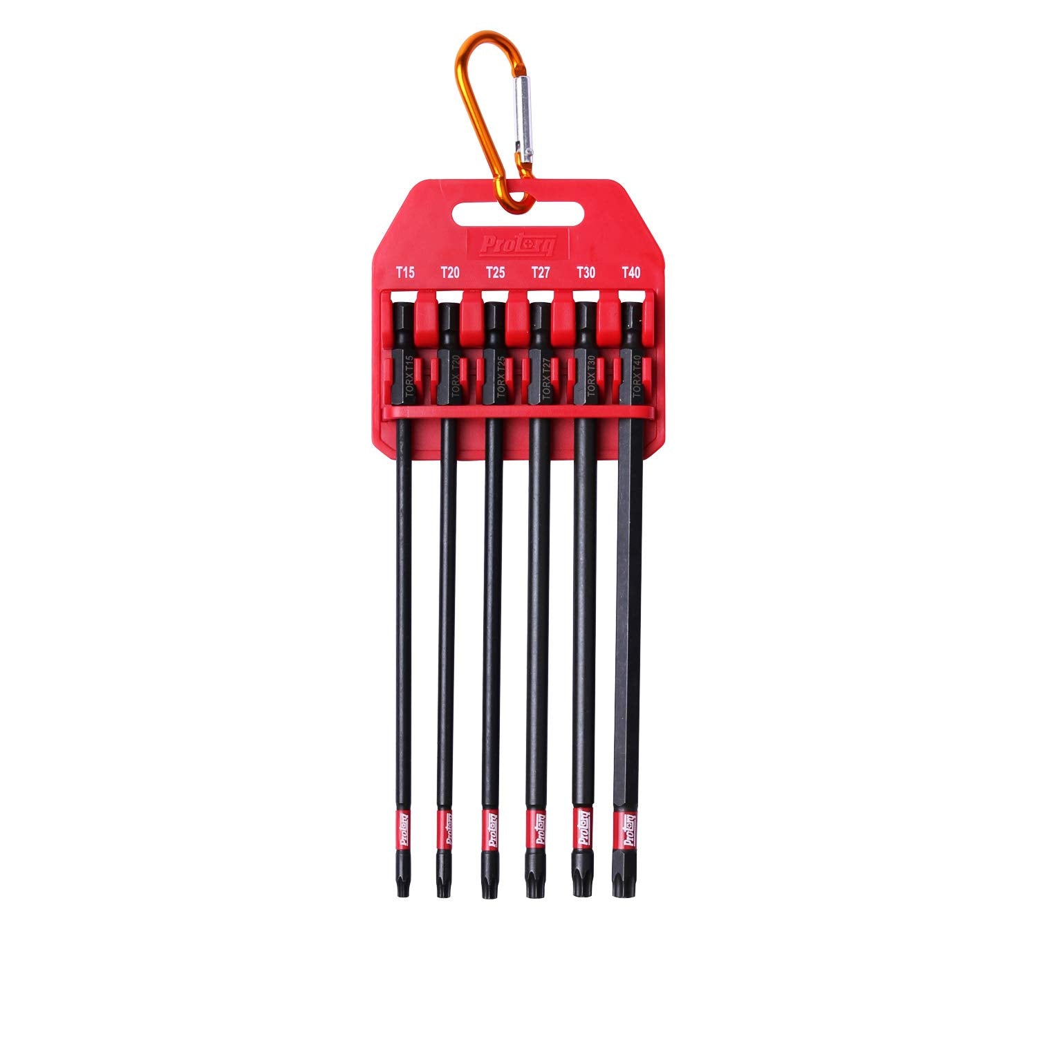 Protorq Long Impact Bit Set with Torx bits for durable screwdriving