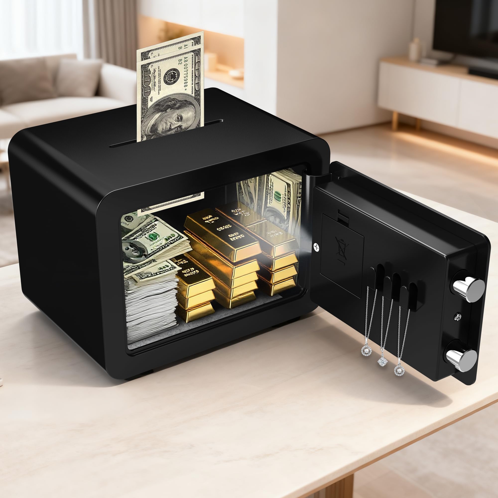 Prozora safety box with anti-theft alarm deters unauthorized access