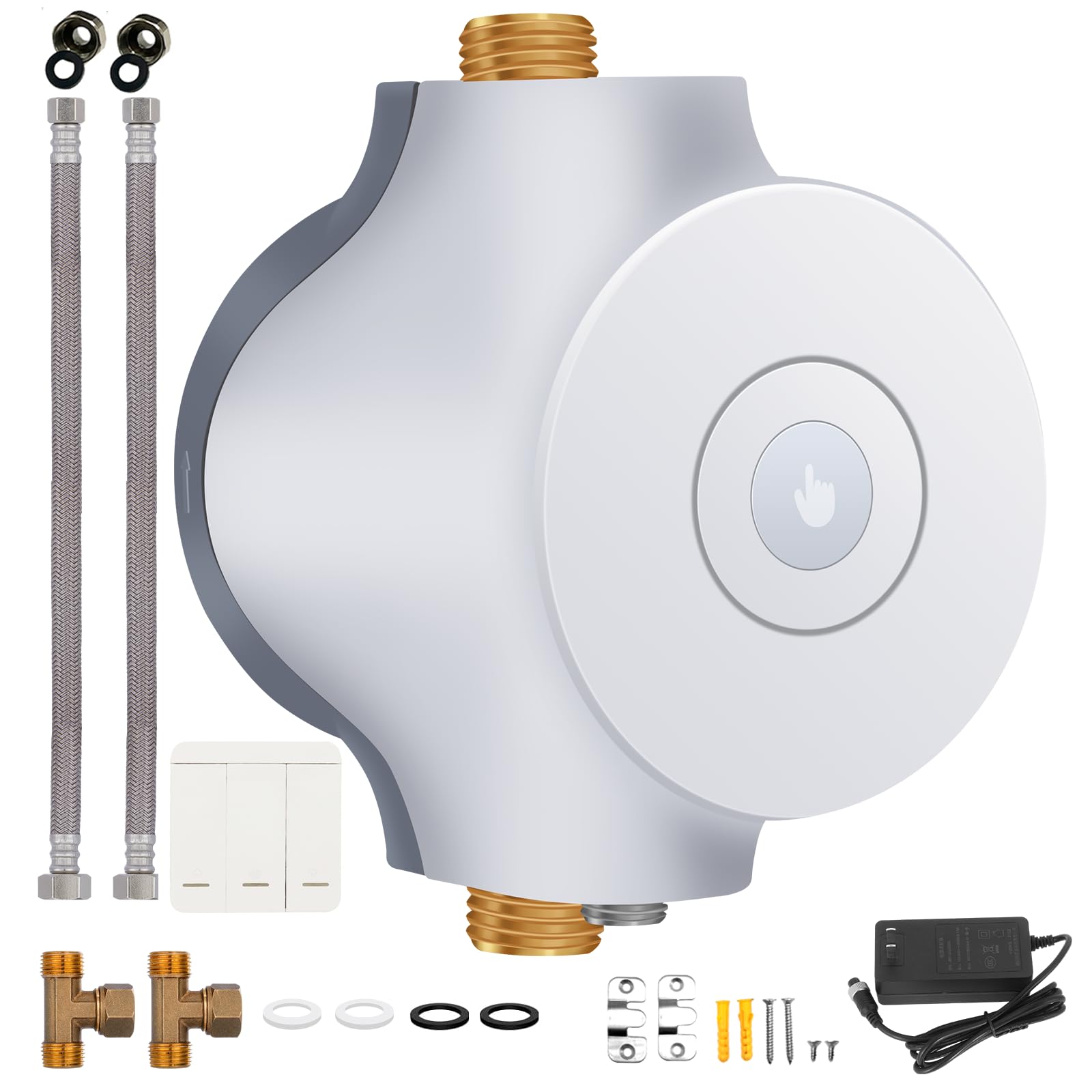 PROZRTED HBS24-12 pump front view showing compact under-sink design for easy installation